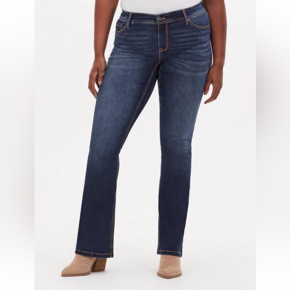 Torrid Nwt Luxe Slim Boot Jean Super Stretch Medium Wash 12
